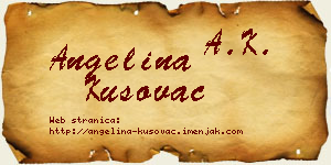 Angelina Kusovac vizit kartica